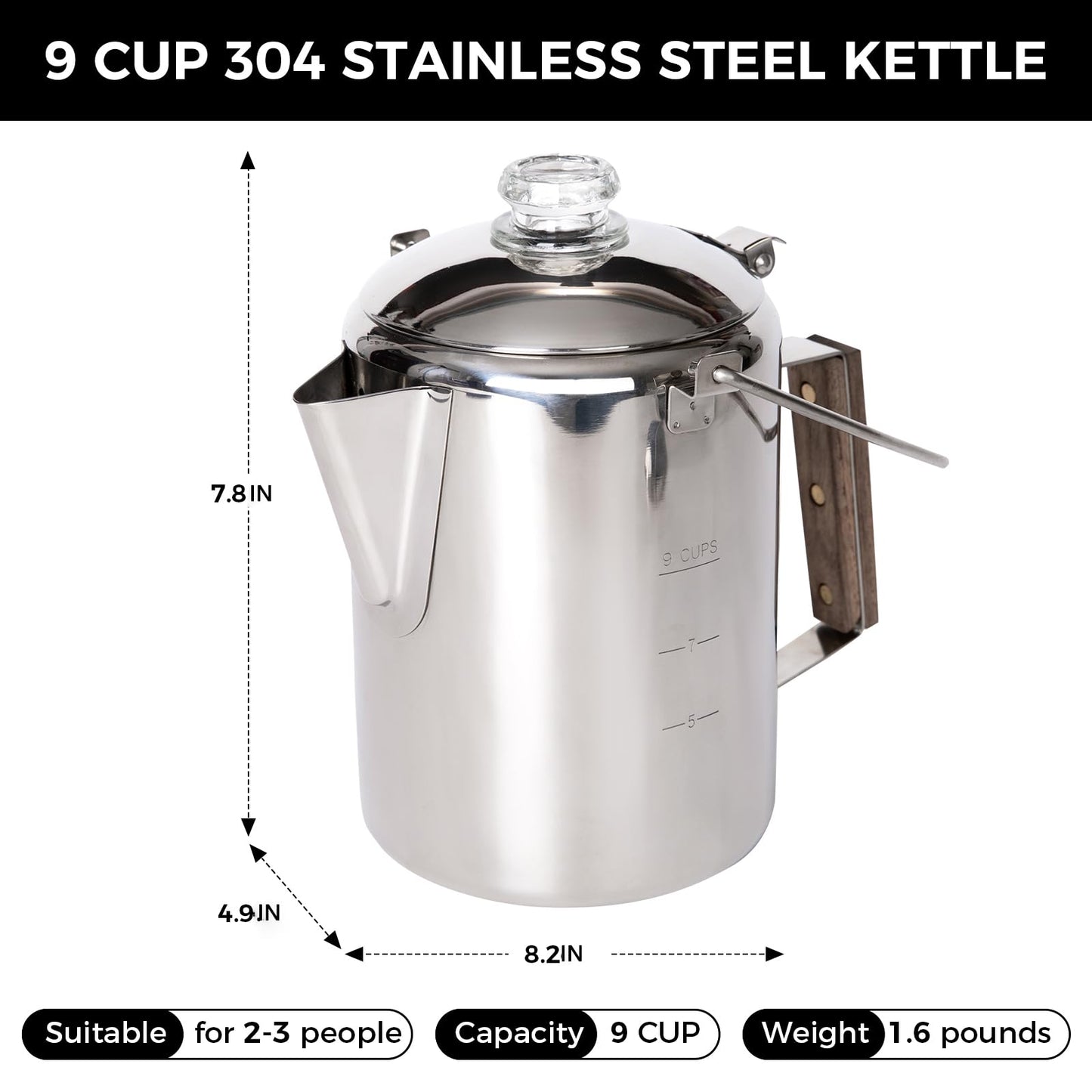 KingCamp Percolator Coffee Pot