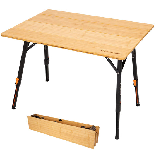 KingCamp Deluxe 2-Chair & Bamboo Table Bundle
