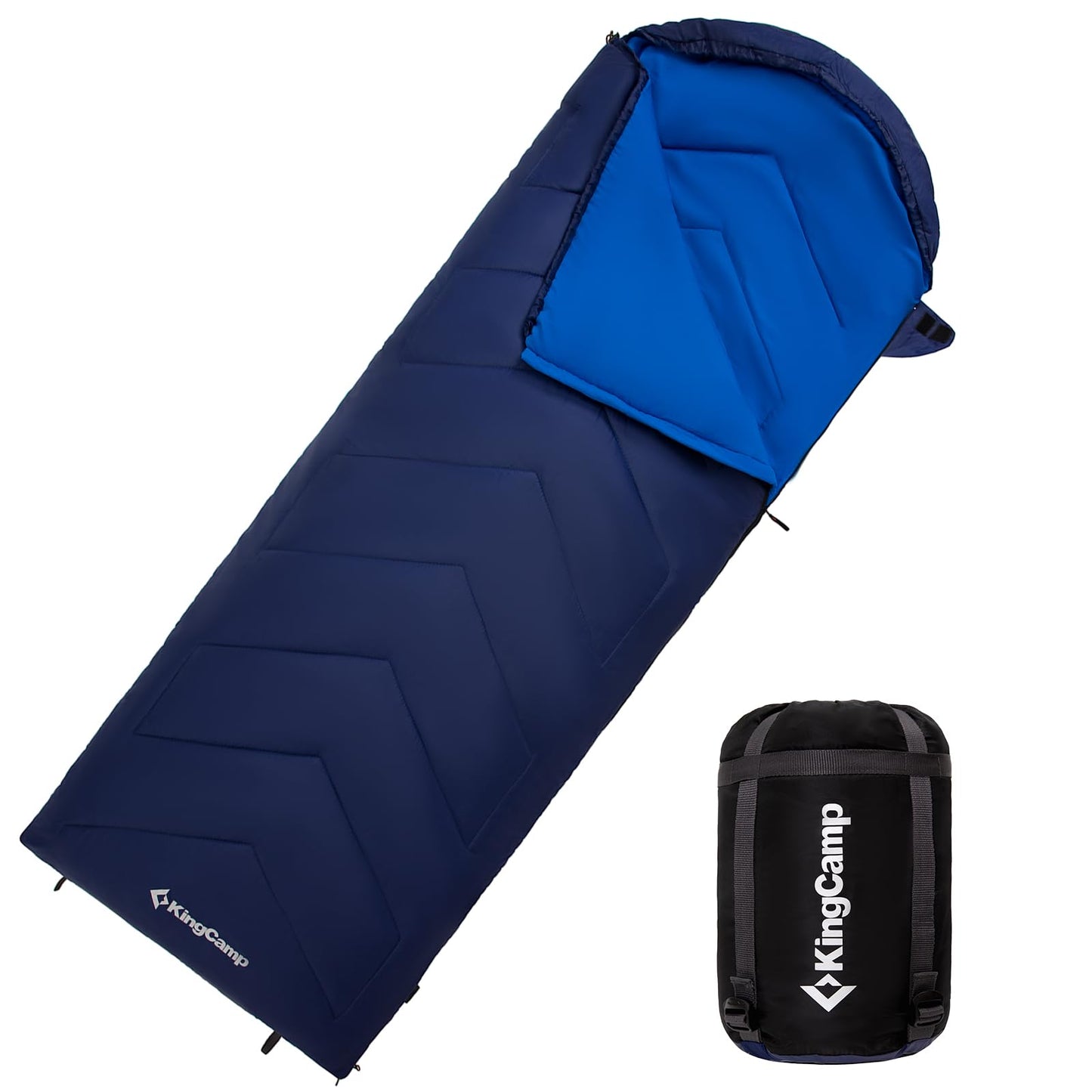KingCamp HURON 250 Hooded Rectangular Sleeping Bag