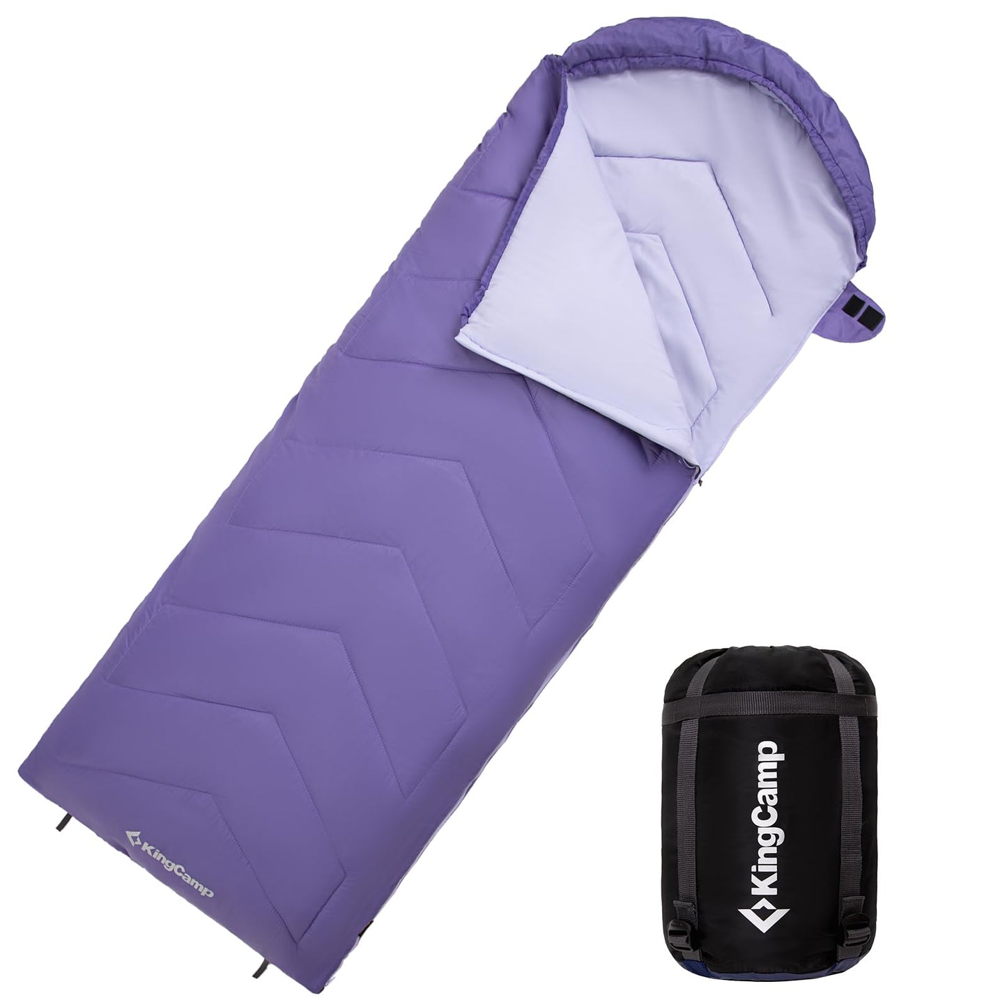 KingCamp HURON 250 Hooded Rectangular Sleeping Bag