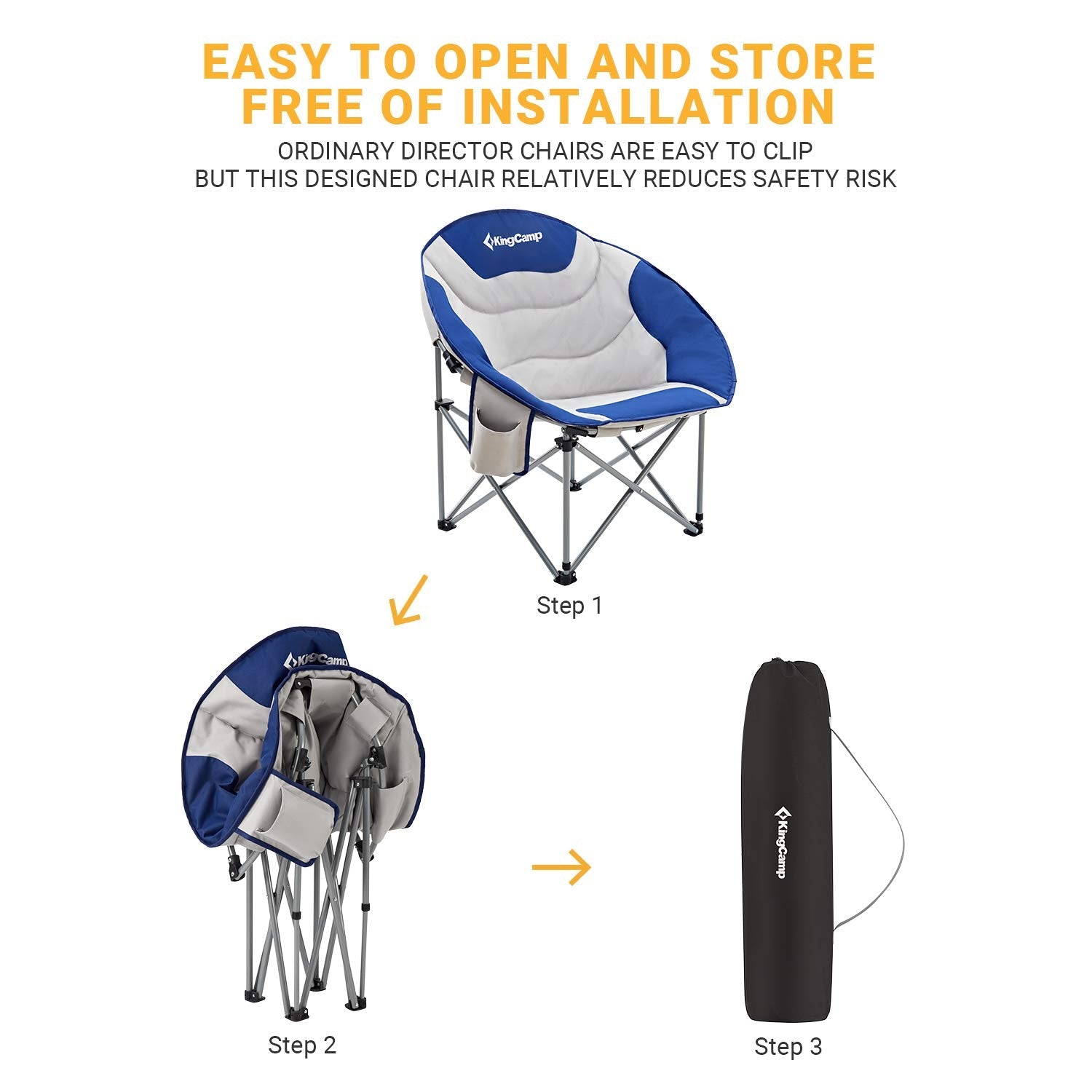 KingCamp Saucer Chair Camping Chair