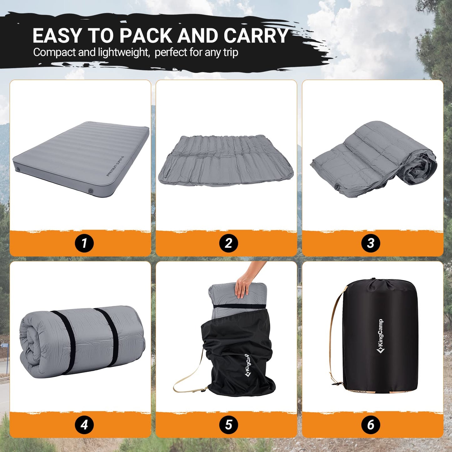 KingCamp PREMIUM SUPER 15 Double Self-inflateble Pad R Value 11