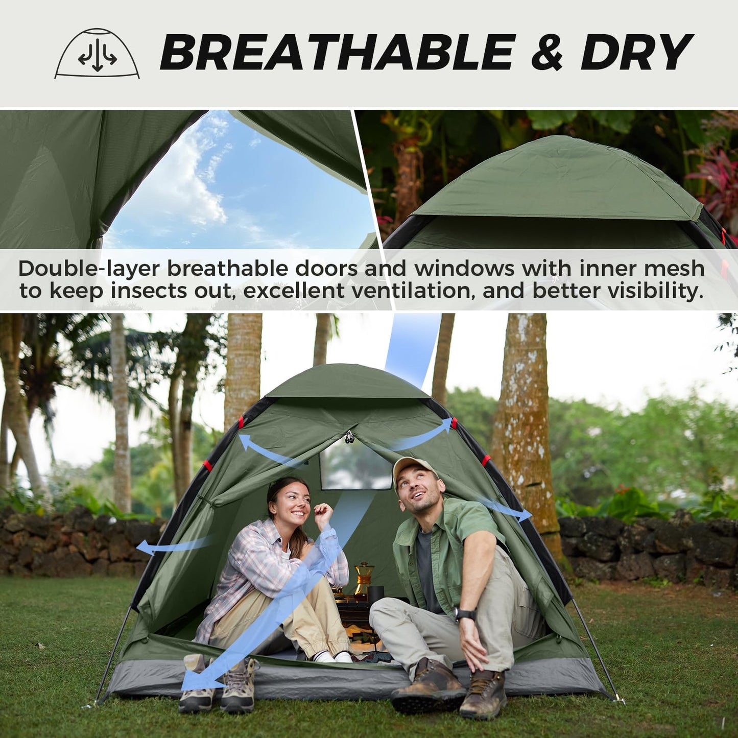 KingCamp Backpacking Tent For 2