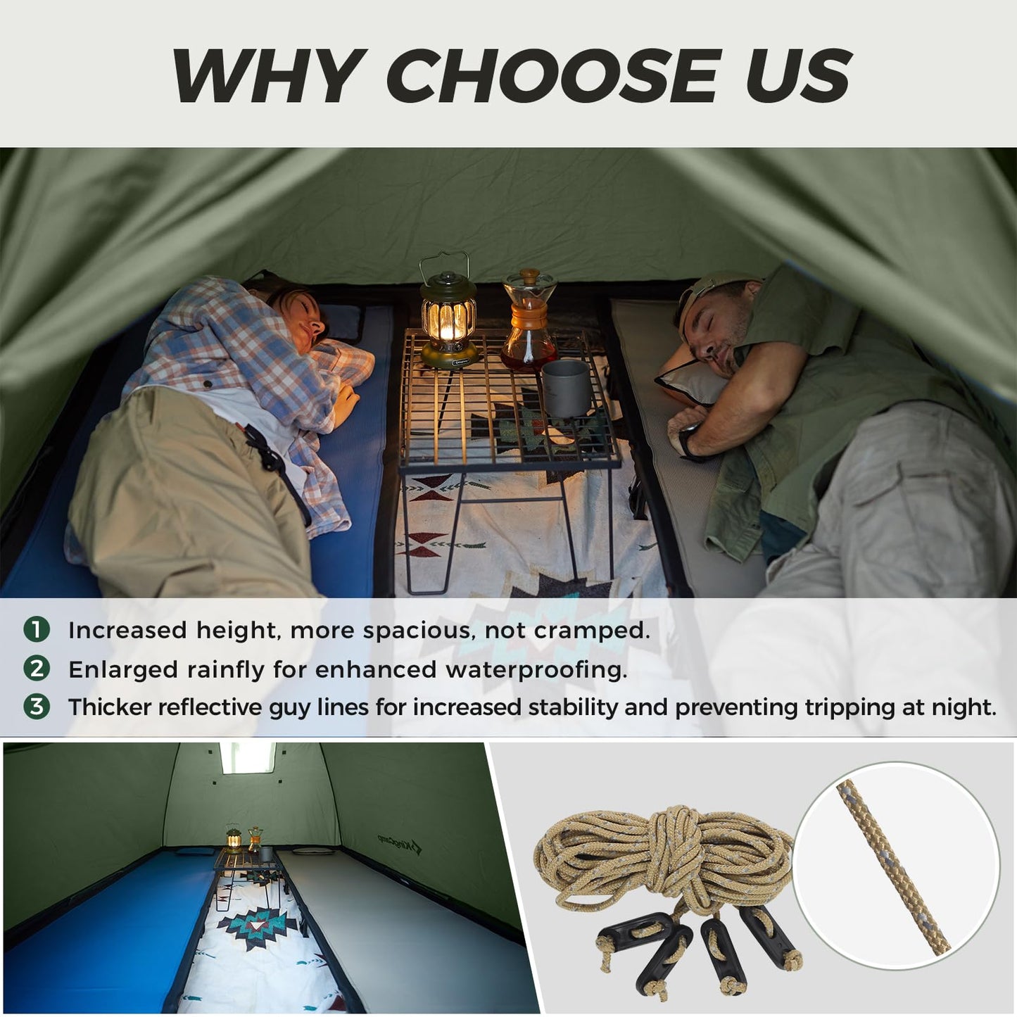 KingCamp Backpacking Tent For 2