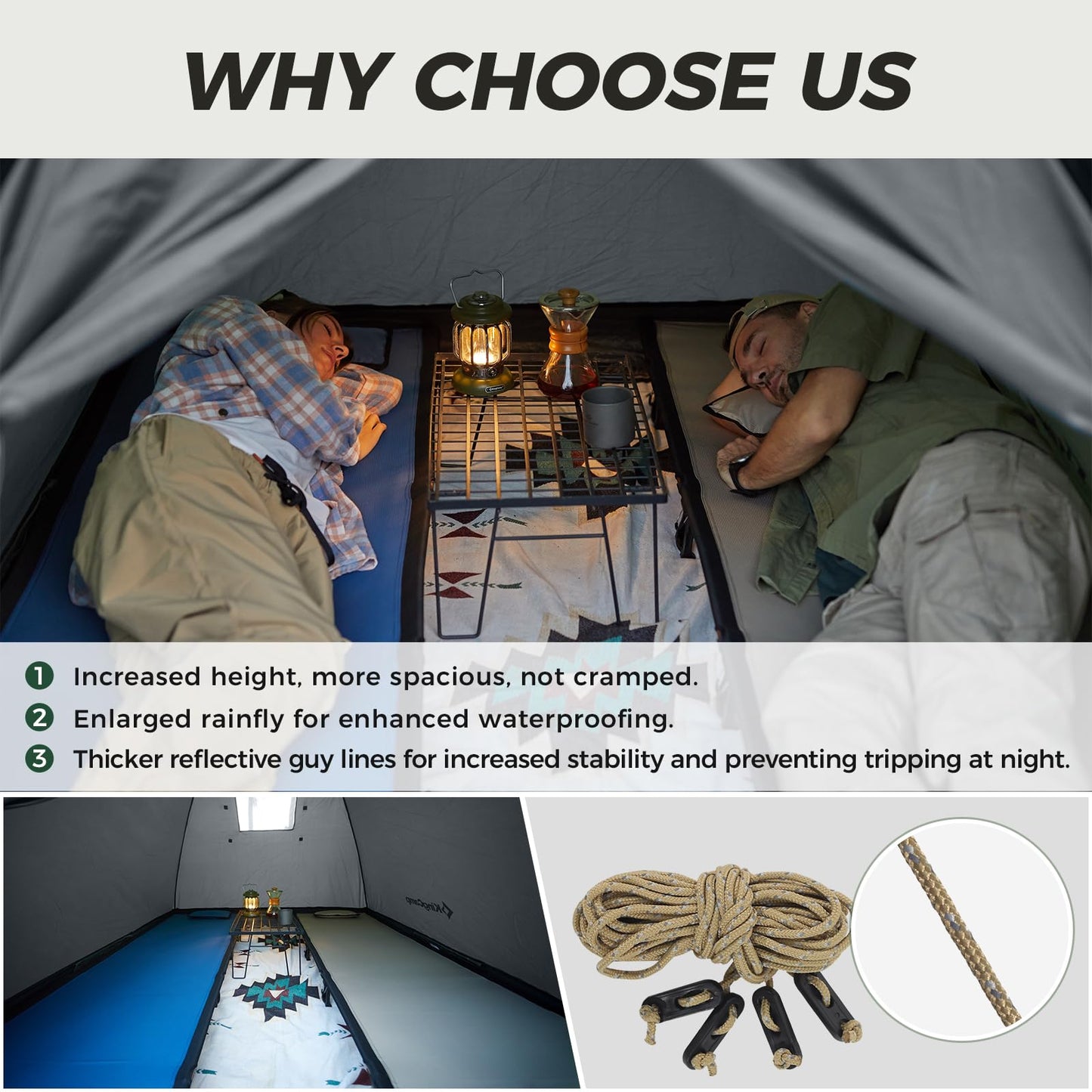 KingCamp Backpacking Tent For 2