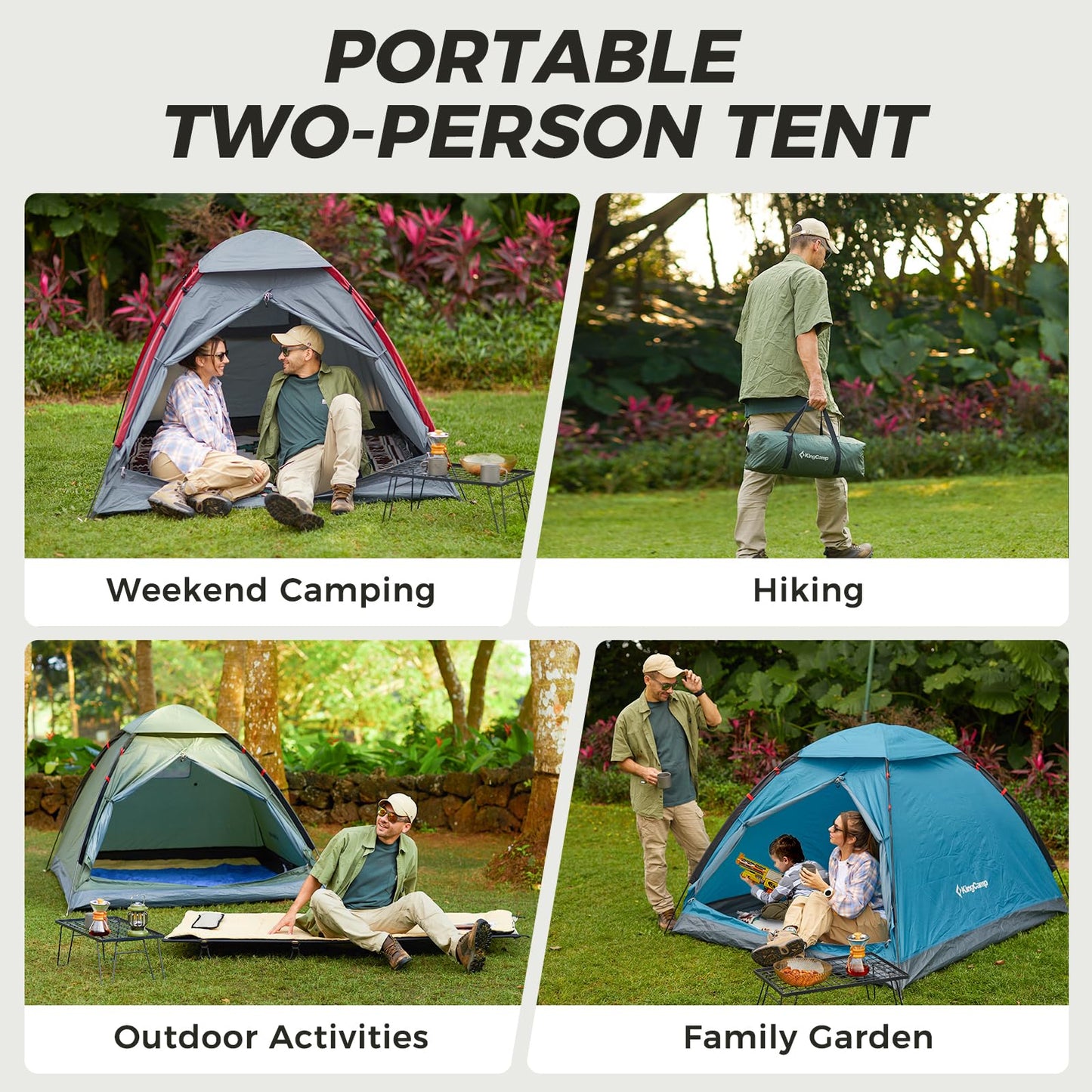 KingCamp Backpacking Tent For 2