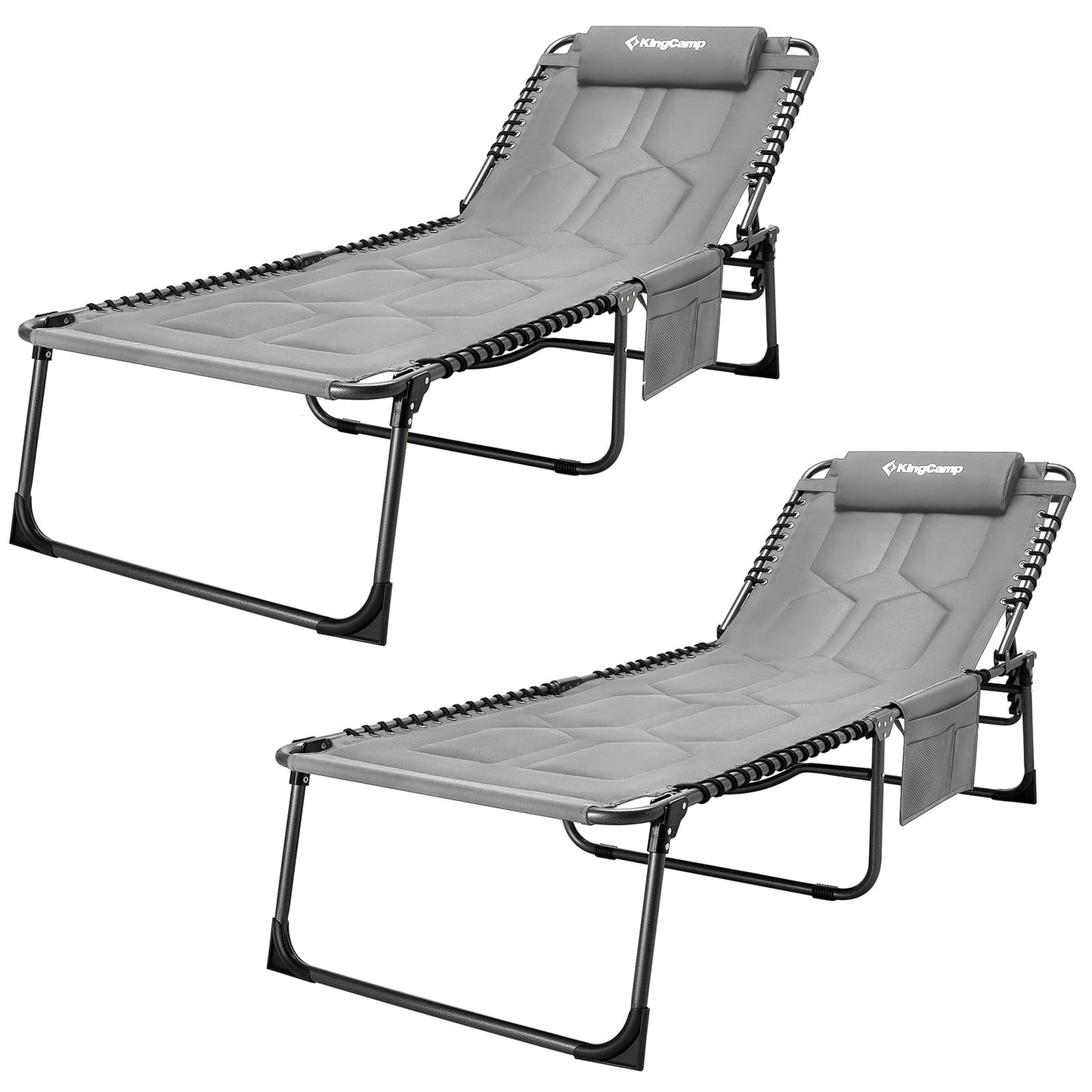 KingCamp BAVARIA Cozy Lounge Chair Set of 2