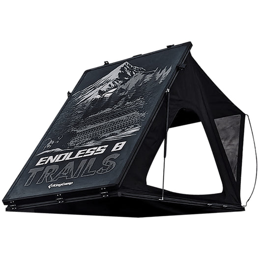 KingCamp ENDLESS 8 Rooftop Tent – Ultra-Thin 8cm Hard Shell, Waterproof & Lightweight for 4x4 & SUV Overlanding