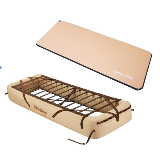 KingCamp Luxury Camp Bed Bundle – Inflatable Base + Flexi Rest 5.0 Air Pad