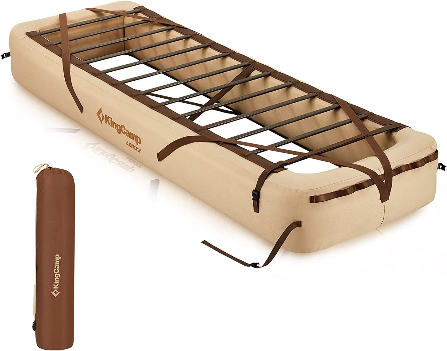 KingCamp Luxury Camp Bed Bundle – Inflatable Base + Flexi Rest 5.0 Air Pad