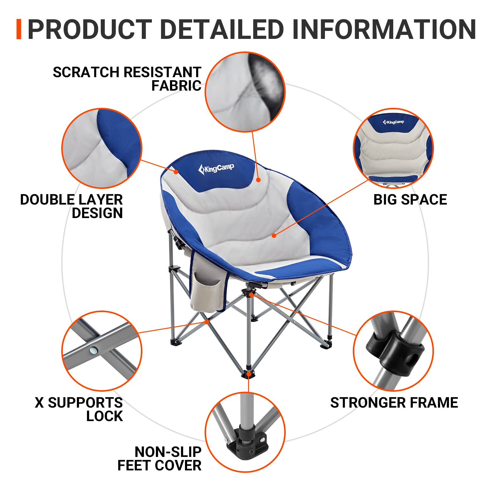 KingCamp Saucer Chair Camping Chair