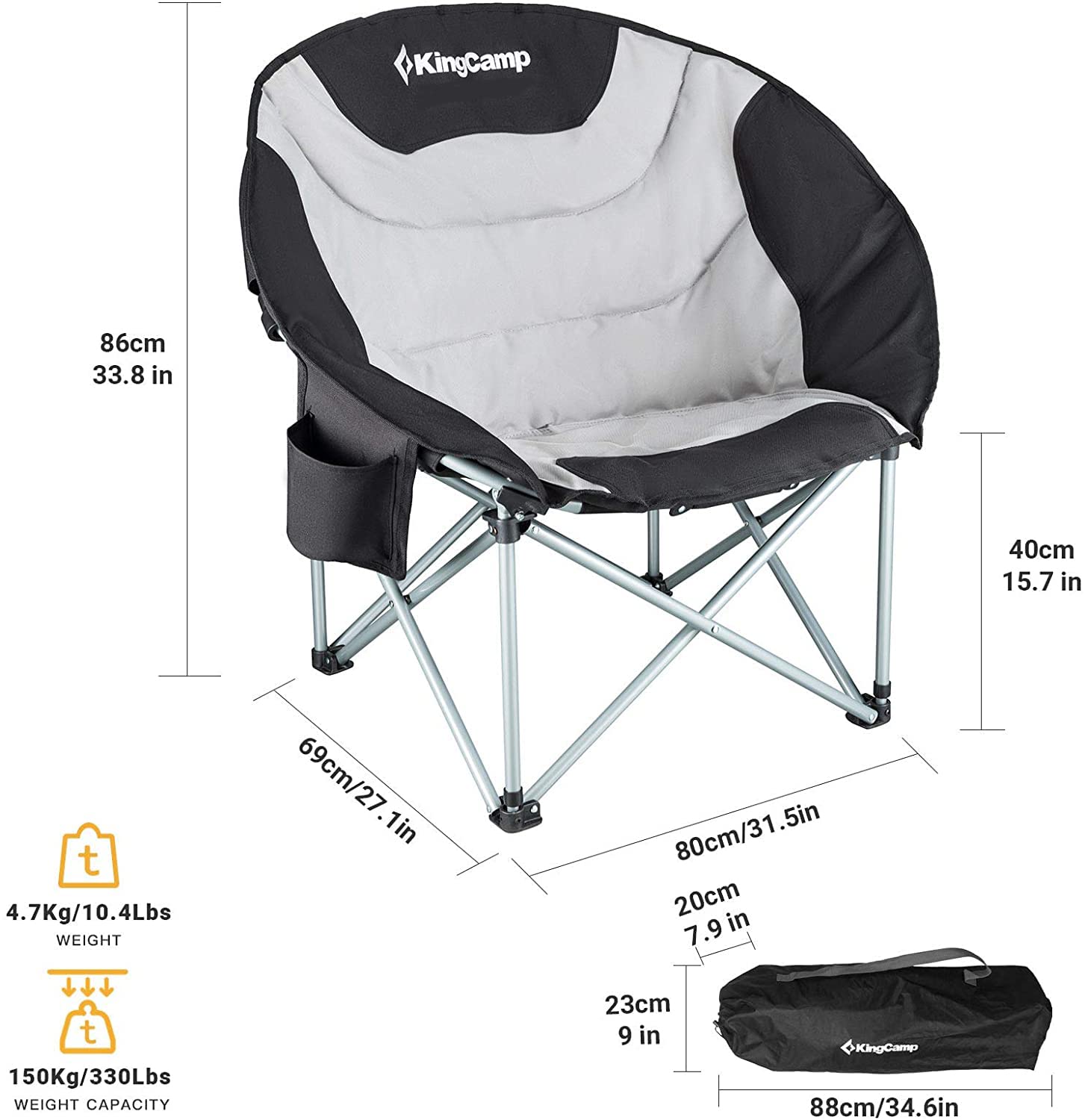 KingCamp Saucer Chair Camping Chair