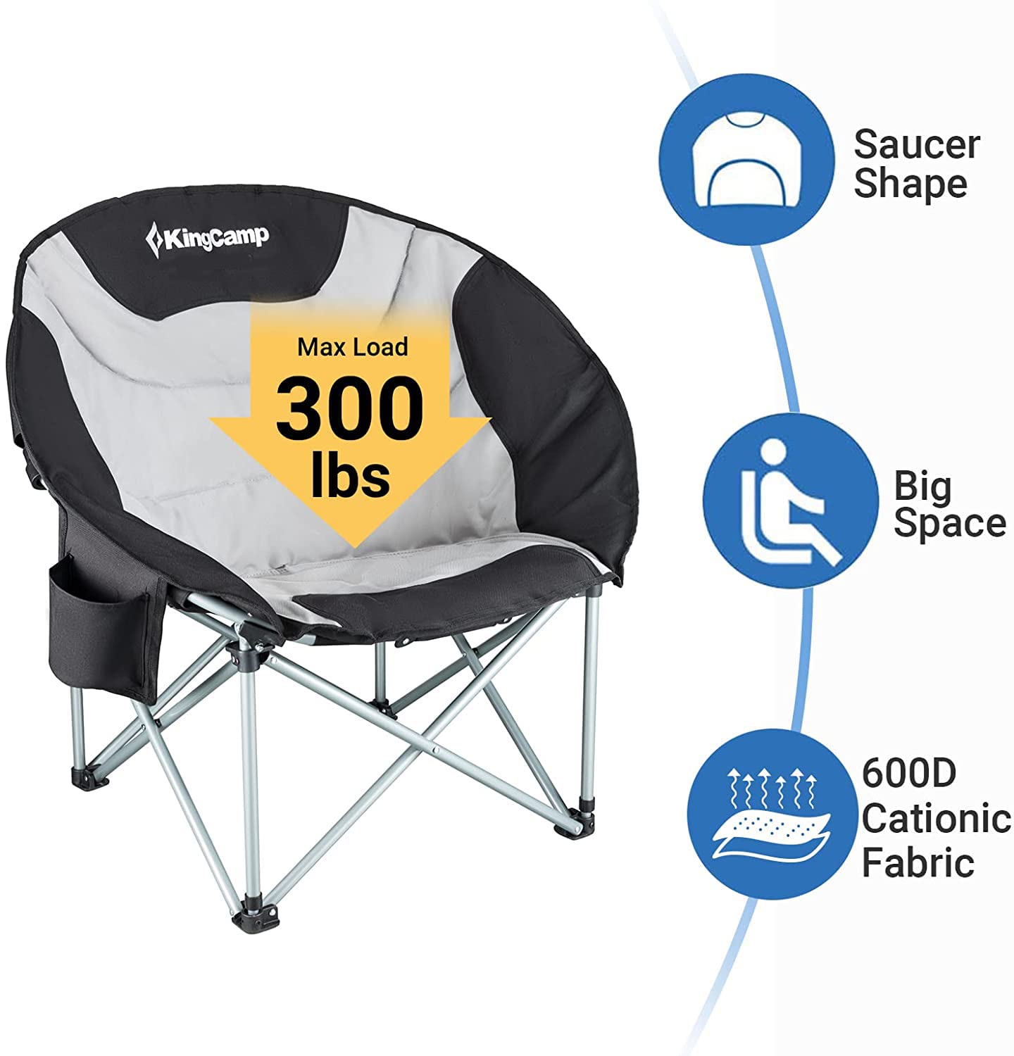 KingCamp Saucer Chair Camping Chair