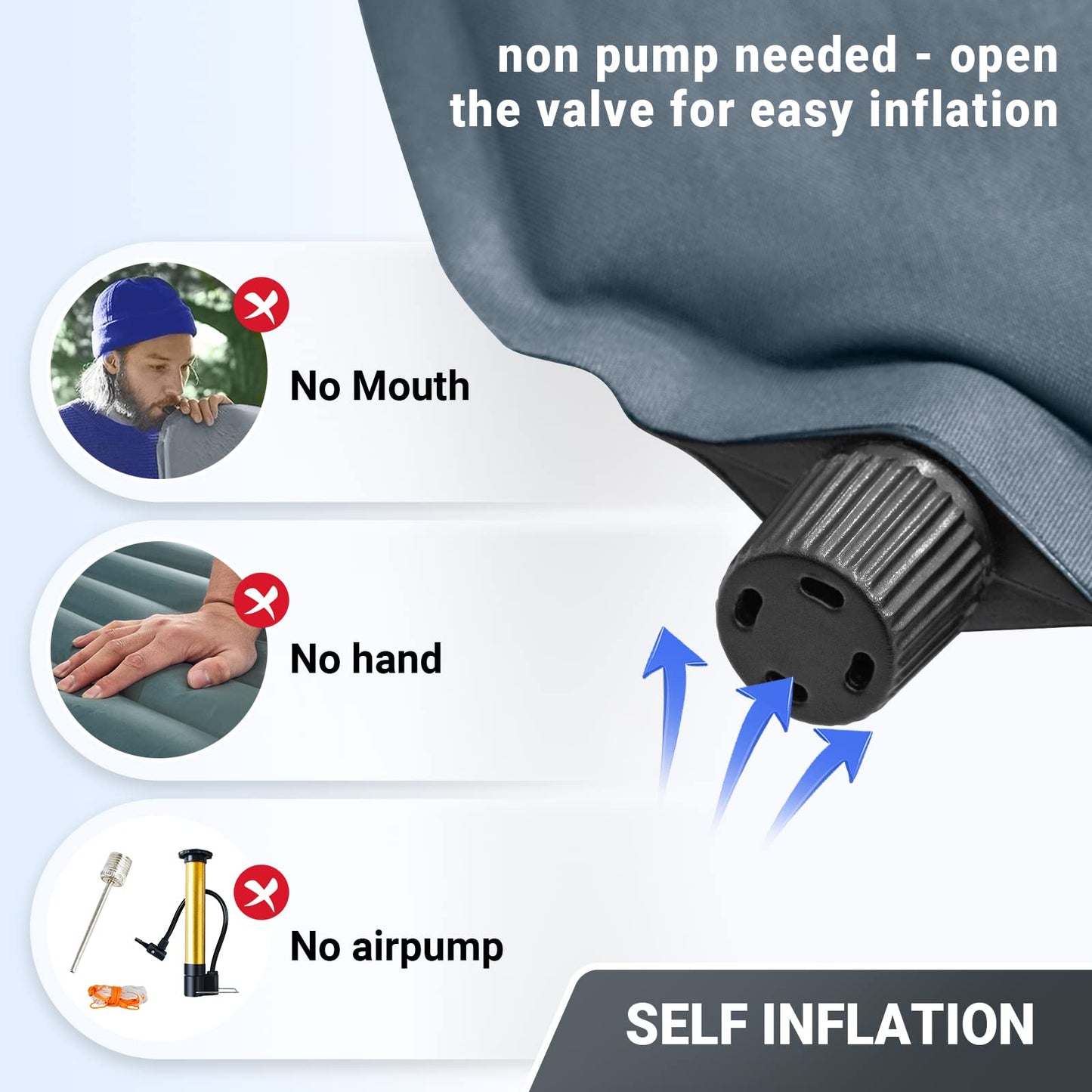 KingCamp Classic Light Sing Self-inflating Sleeping Pad