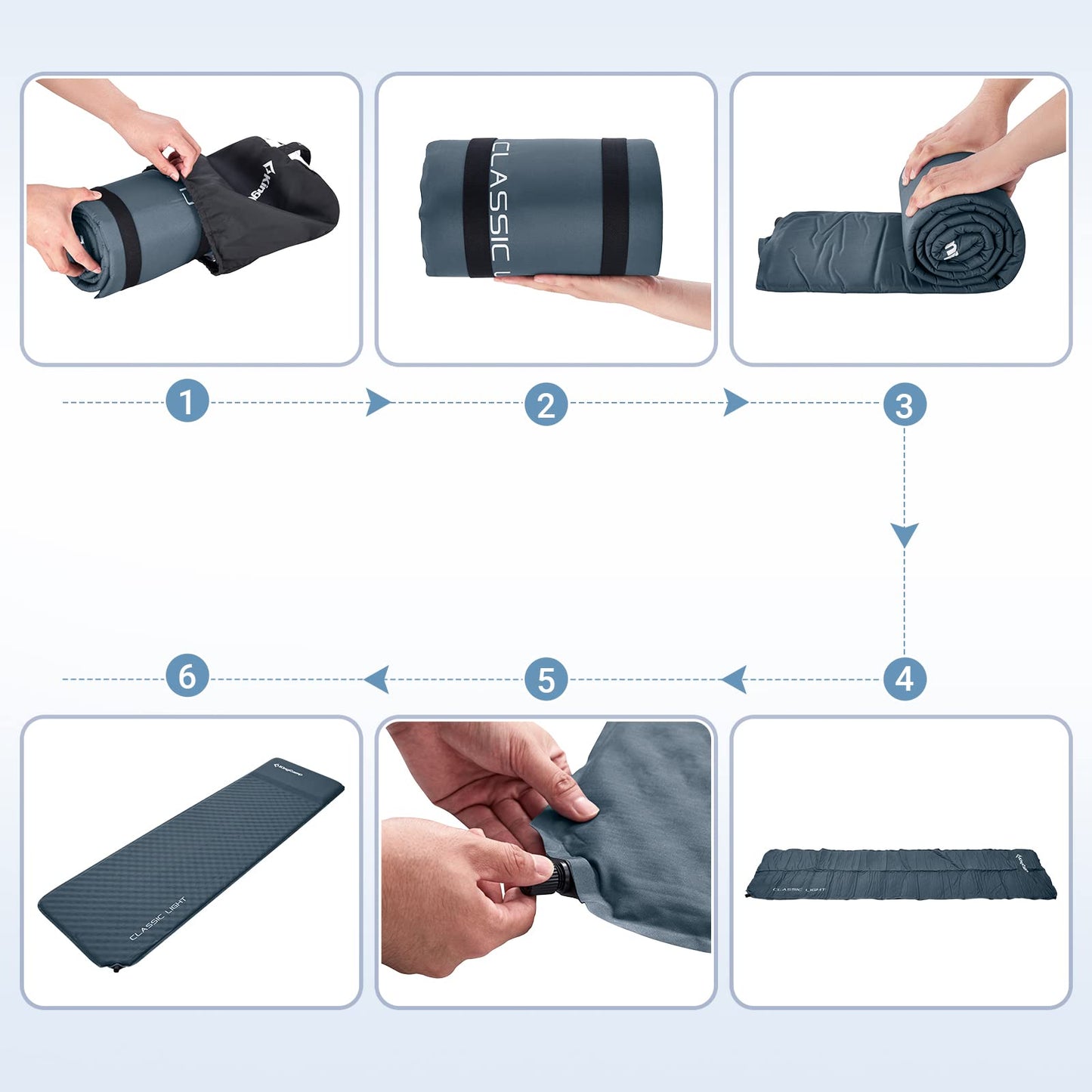 KingCamp Classic Light Sing Self-inflating Sleeping Pad