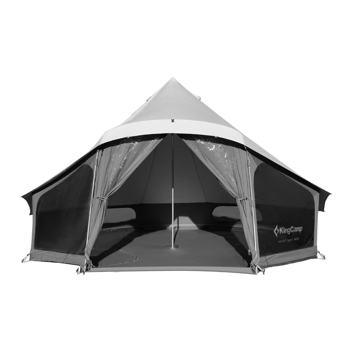 bell tent uk KingCamp KHAN LIGHT 400/500 Canvas Bell Tent – kingcampoutdoors.co.uk