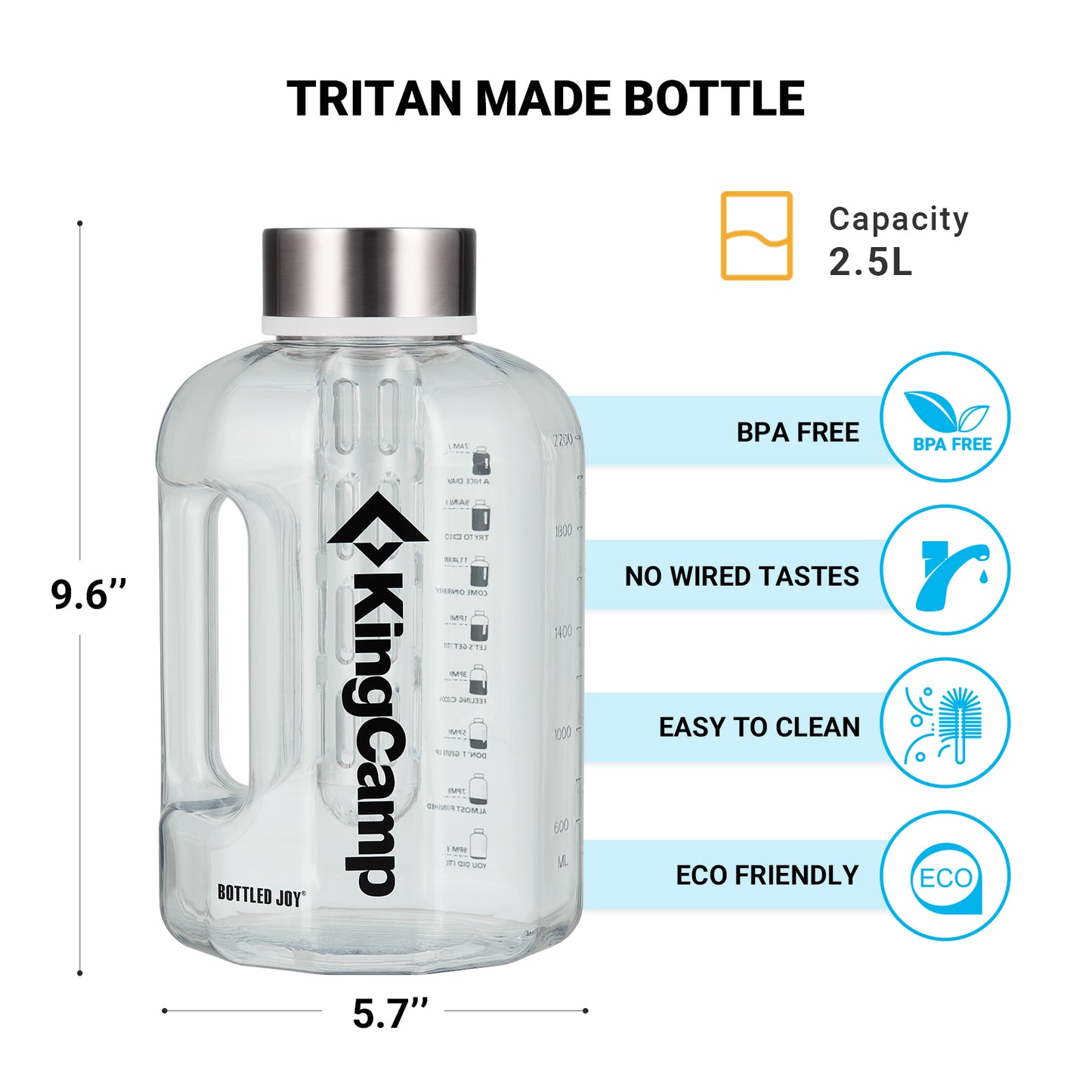 KingCamp 2.2L Sports Camping Outdoor Water Bottle