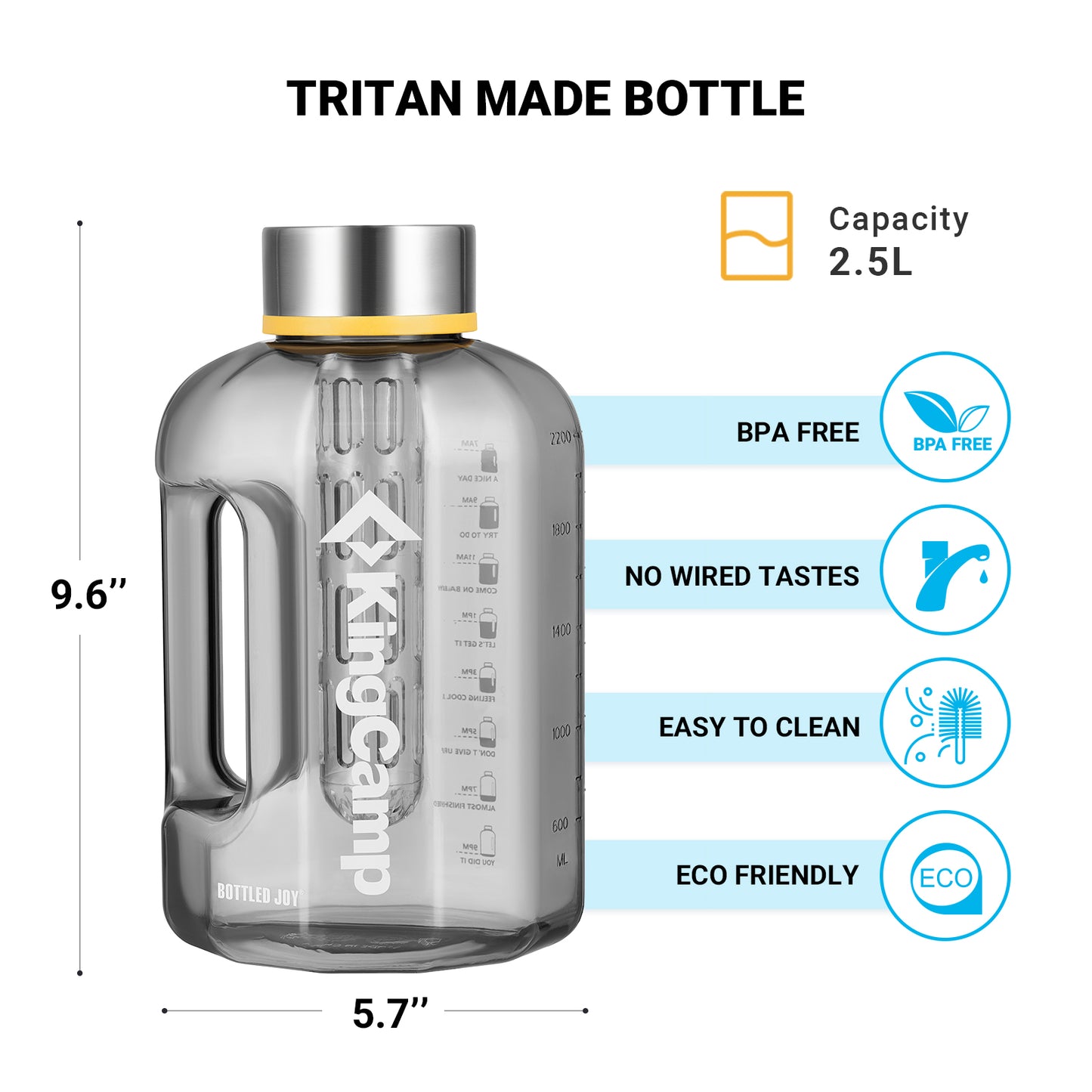 KingCamp 2.2L Sports Camping Outdoor Water Bottle