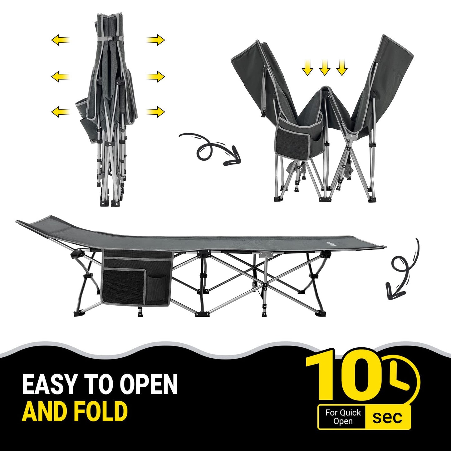 KingCamp Oversized Heavy Duty Camping Cot