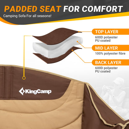KingCamp Canna C30 3-person Family Sofa Chair
