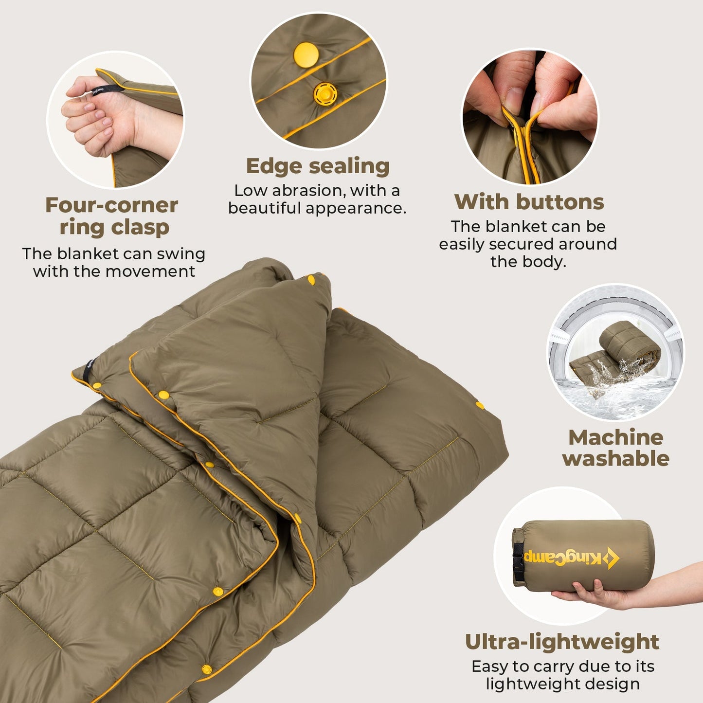 KingCamp BLANKET SMART 150 Camping Blanket