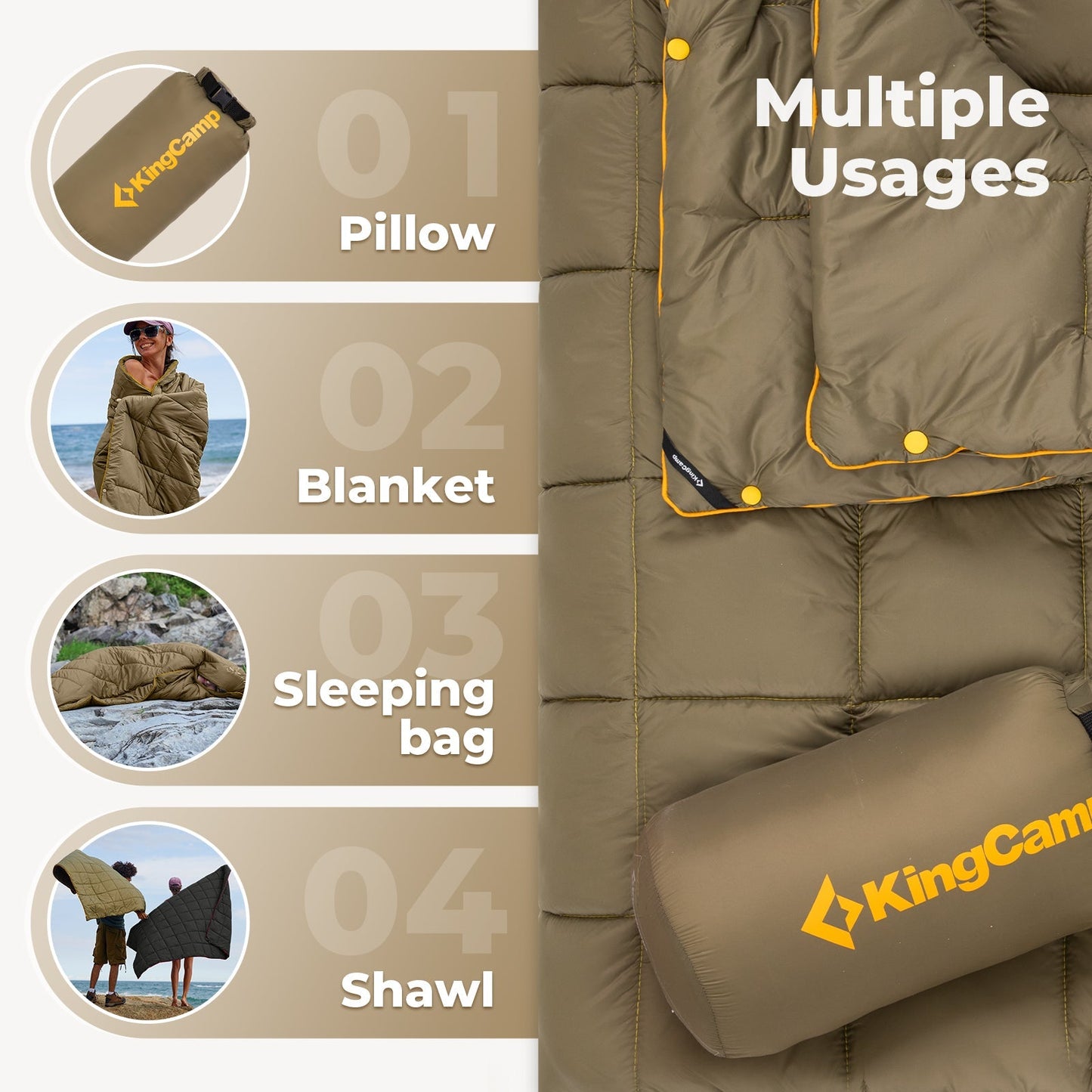 KingCamp BLANKET SMART 150 Camping Blanket