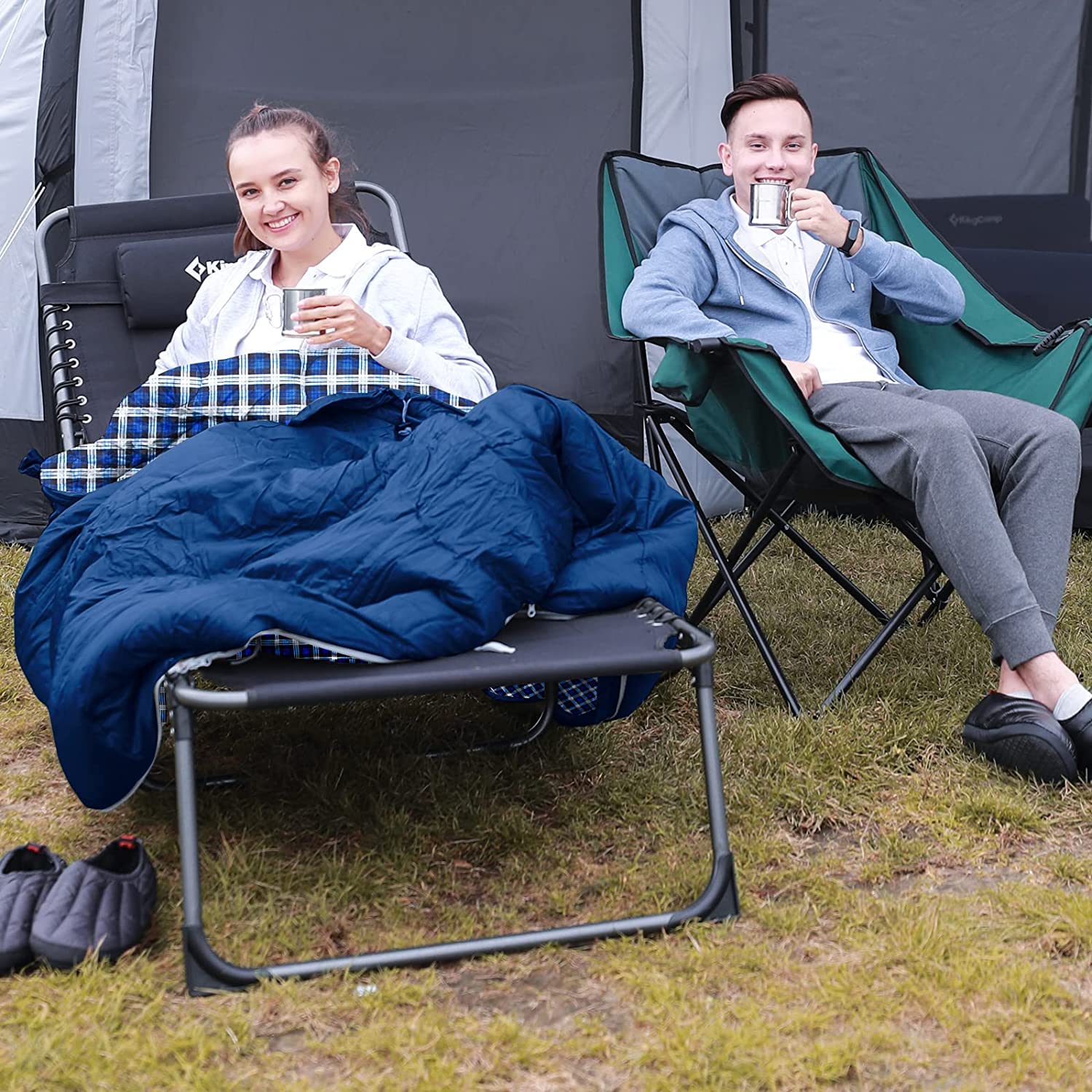 KingCamp CLOUDY 400 Sleeping Bag-Envelope With Hood