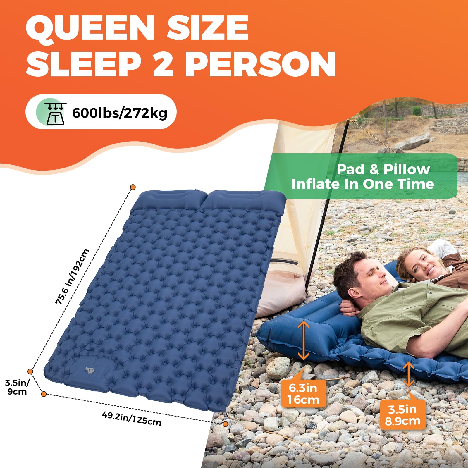 KingCamp COMFORT DUO 9 Double Air Pad