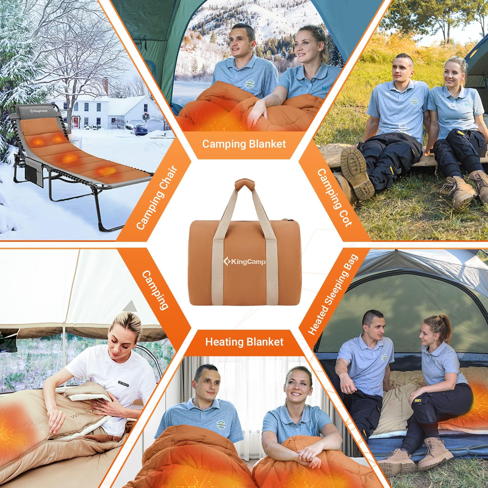 KingCamp WHEATLAND 450 3 in 1 Sleeping Bag