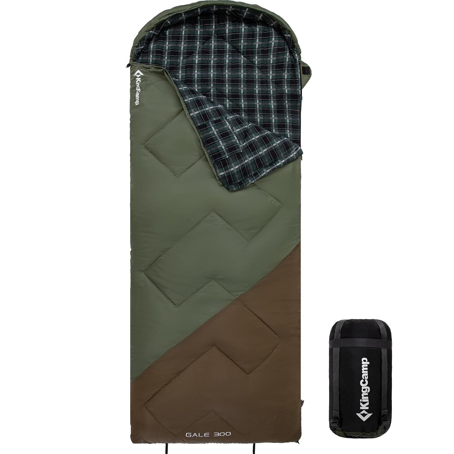 KingCamp GALE 300 Sleeping Bag-Envelope With Hood