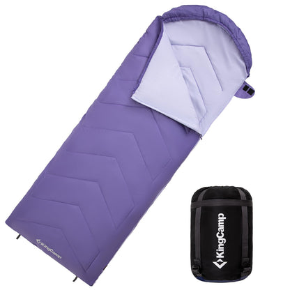 KingCamp HURON 250 Hooded Rectangular Sleeping Bag