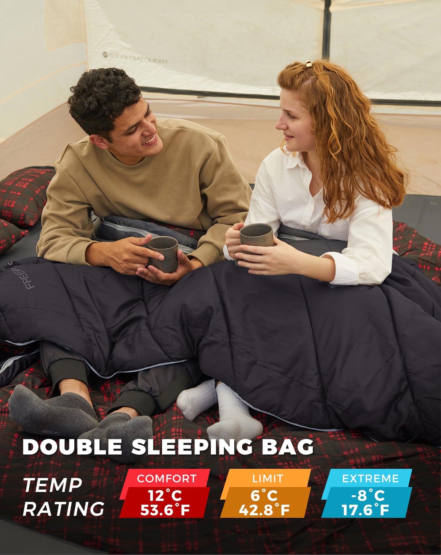 KingCamp FREESPACE 250D Double-Sized Sleeping Bag