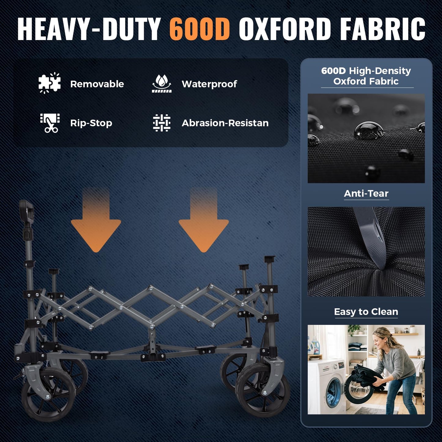 NEW | KingCamp TrailMate L7 300L Festival Trolley – Heavy Duty with All-Terrain Wheels