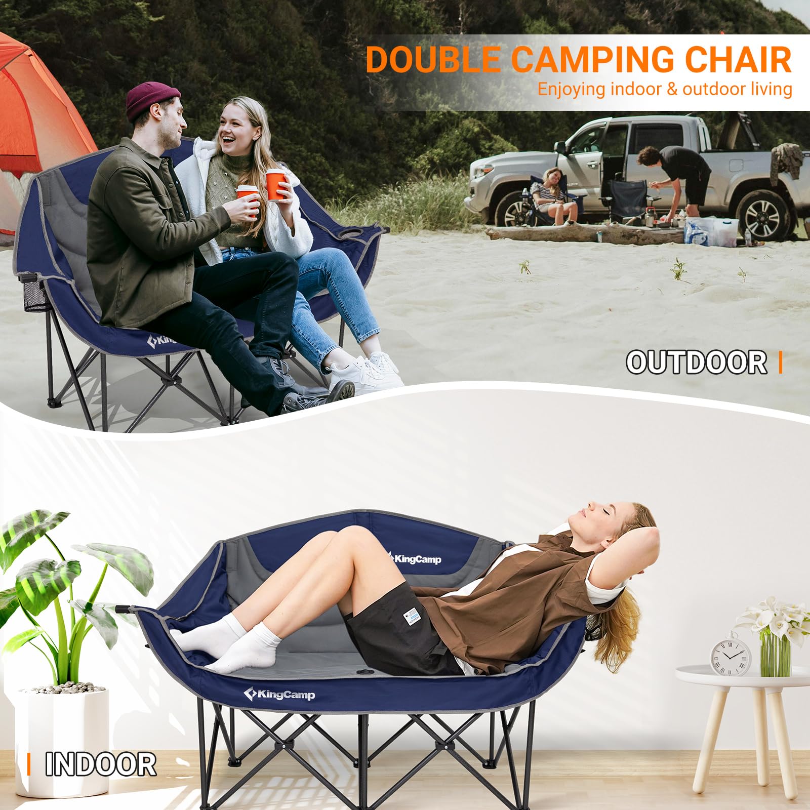 KingCamp Loveseat Double Seat Chair