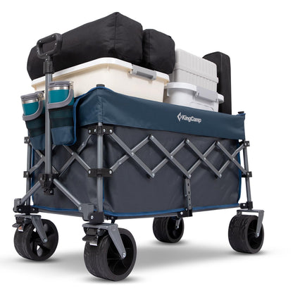 NEW | KingCamp TrailMate L7 300L Festival Trolley – Heavy Duty with All-Terrain Wheels