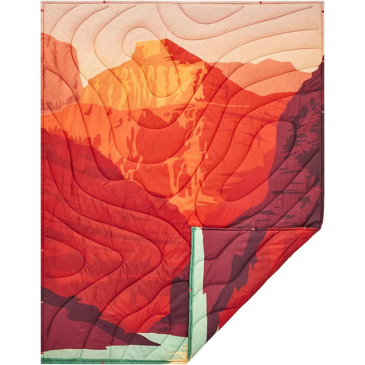 KingCammp Crimson Canyon Puffy Blanket