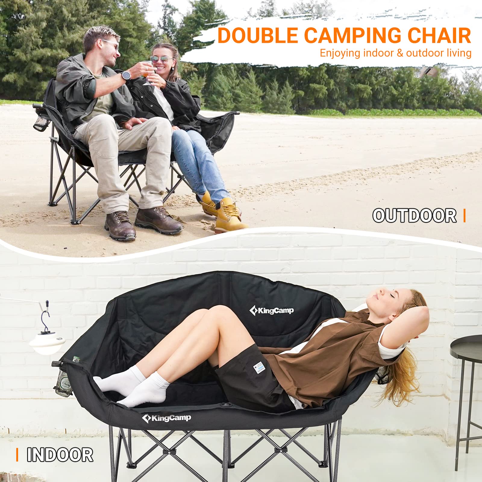 KingCamp Loveseat Double Seat Chair