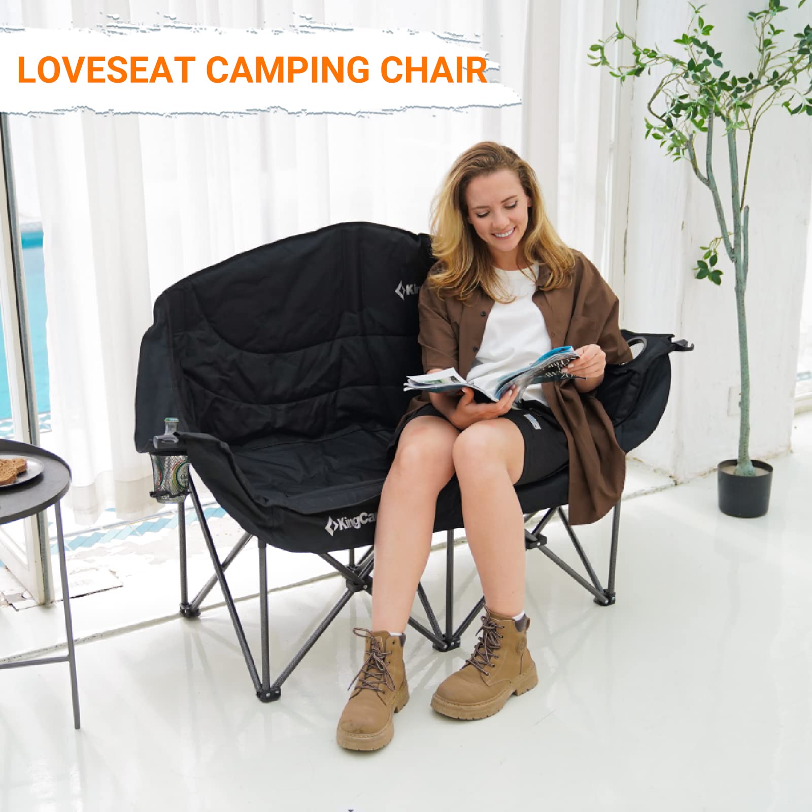 KingCamp Loveseat Double Seat Chair