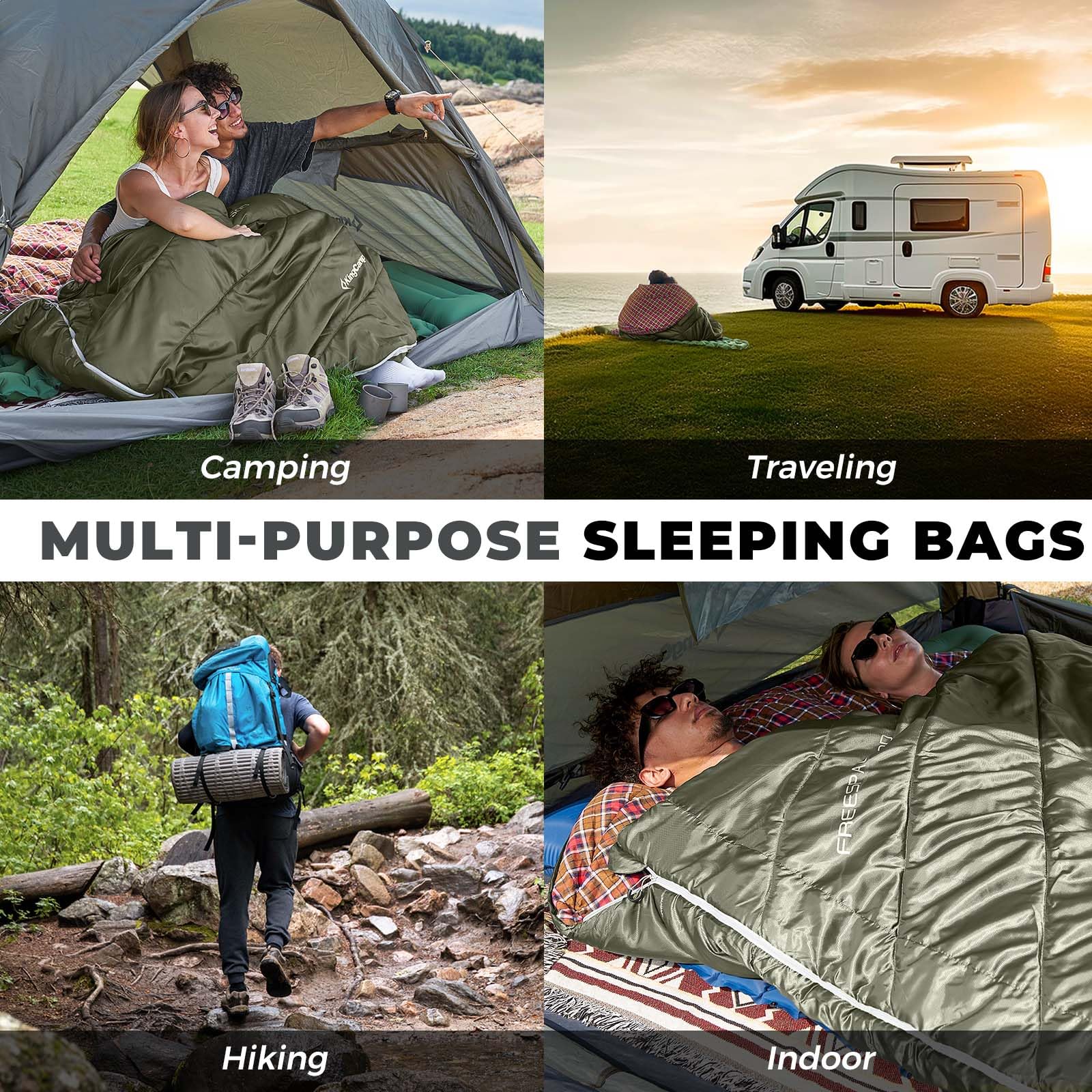 KingCamp FREESPACE 250D Double-Sized Sleeping Bag