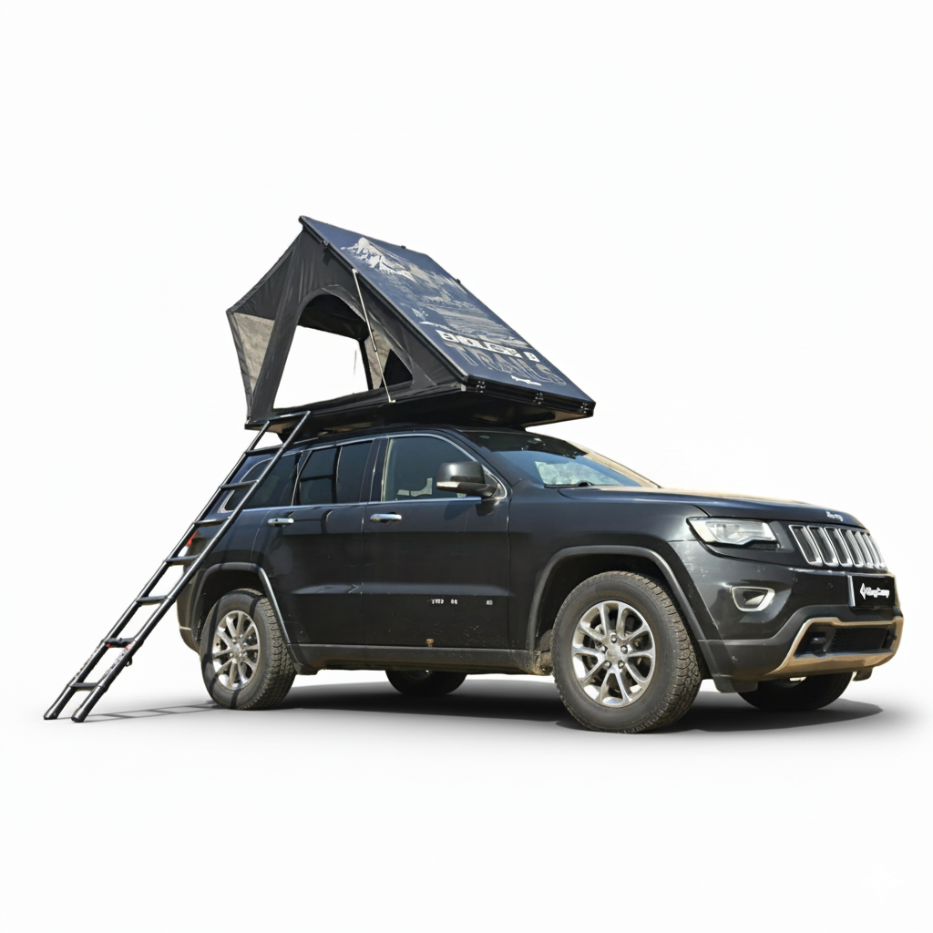 KingCamp ENDLESS 8 Rooftop Tent – Ultra-Thin 8cm Hard Shell, Waterproof & Lightweight for 4x4 & SUV Overlanding