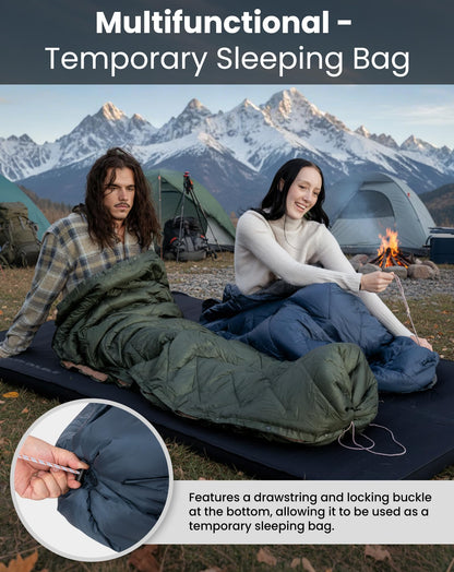 KingCamp Solid Sherpa Fleece Camping Blanket