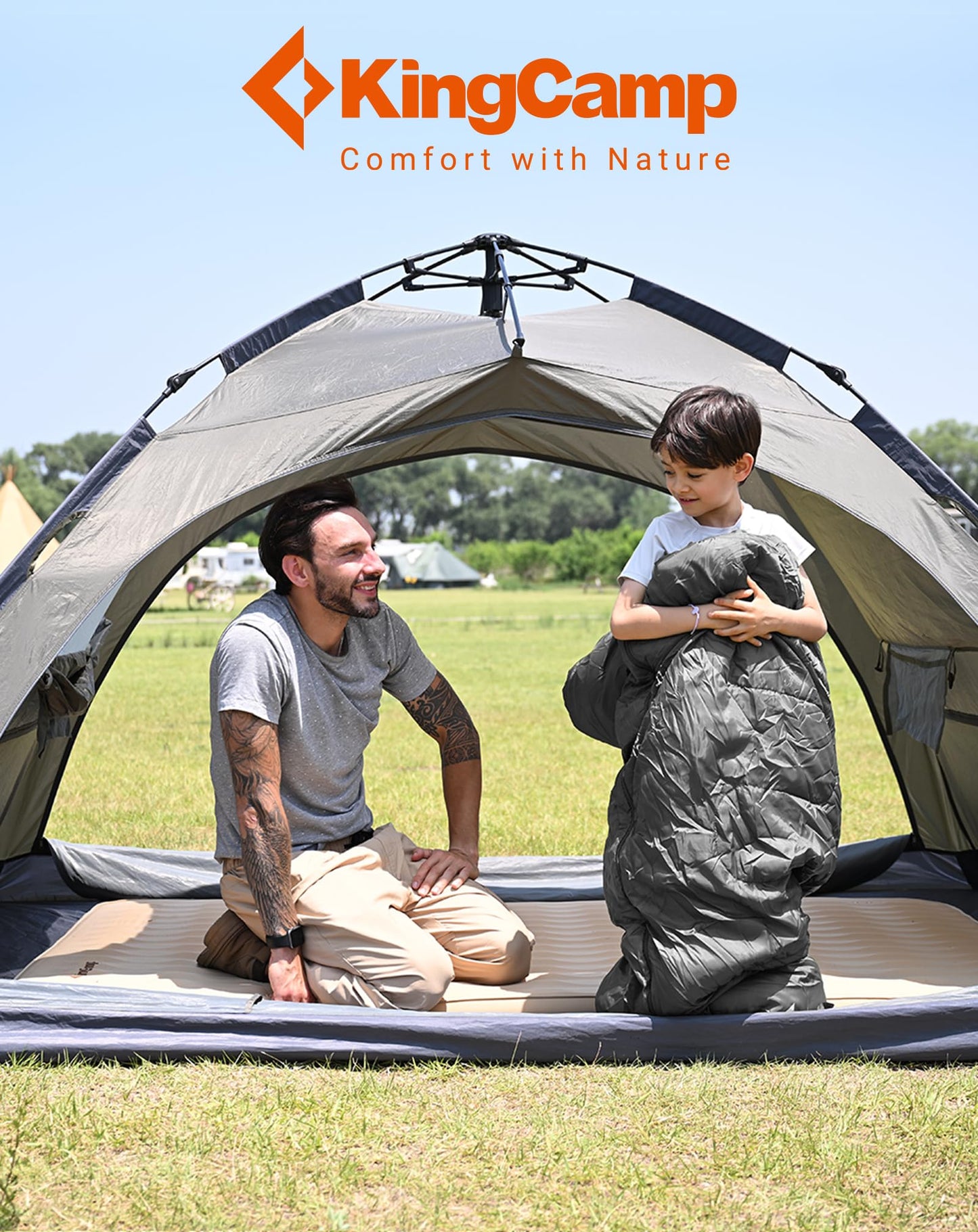 KingCamp Cotton Sleeping Bag for Kids | Indoor & Outdoor Use