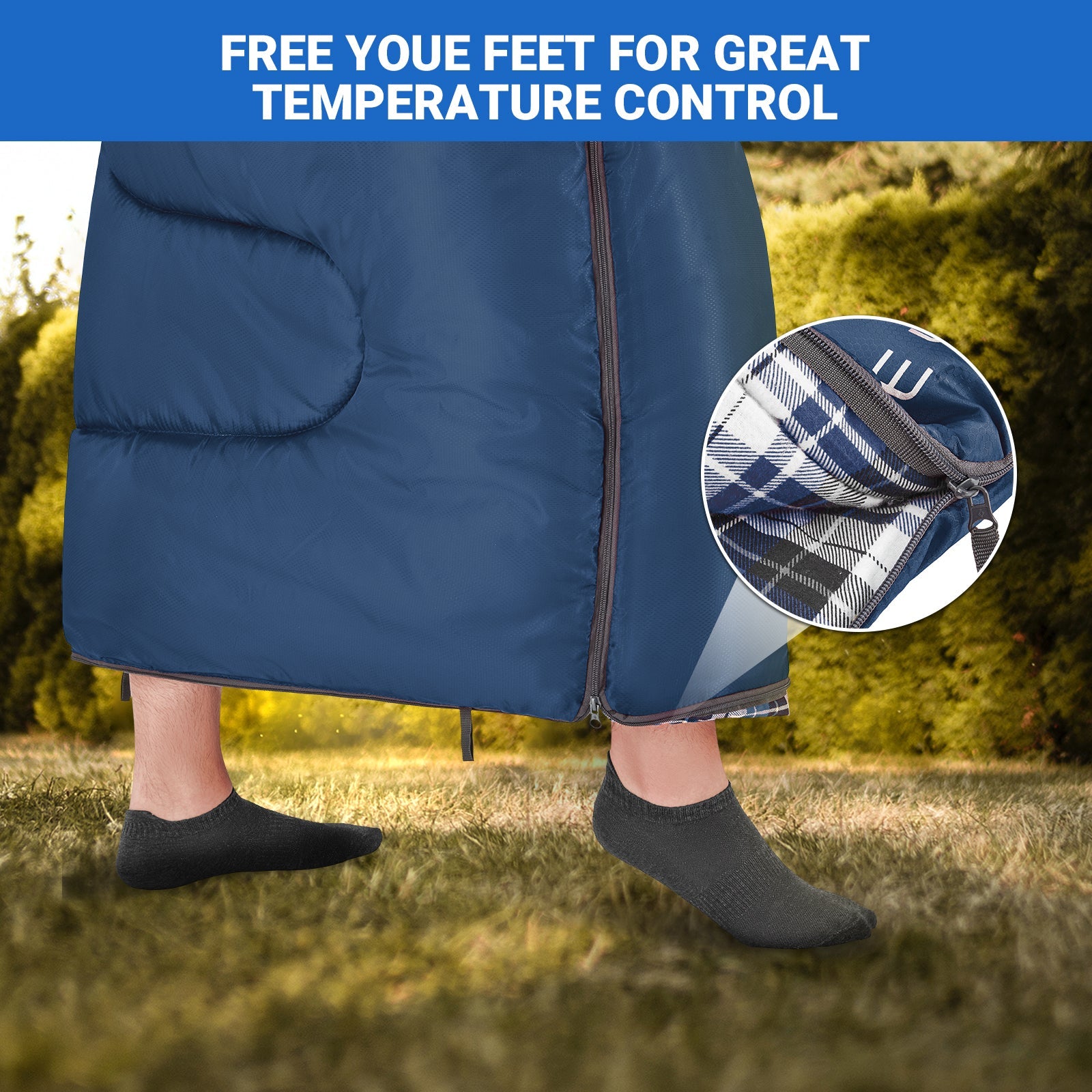 KingCamp Cotton Flannel 3 Season Sleeping Bags