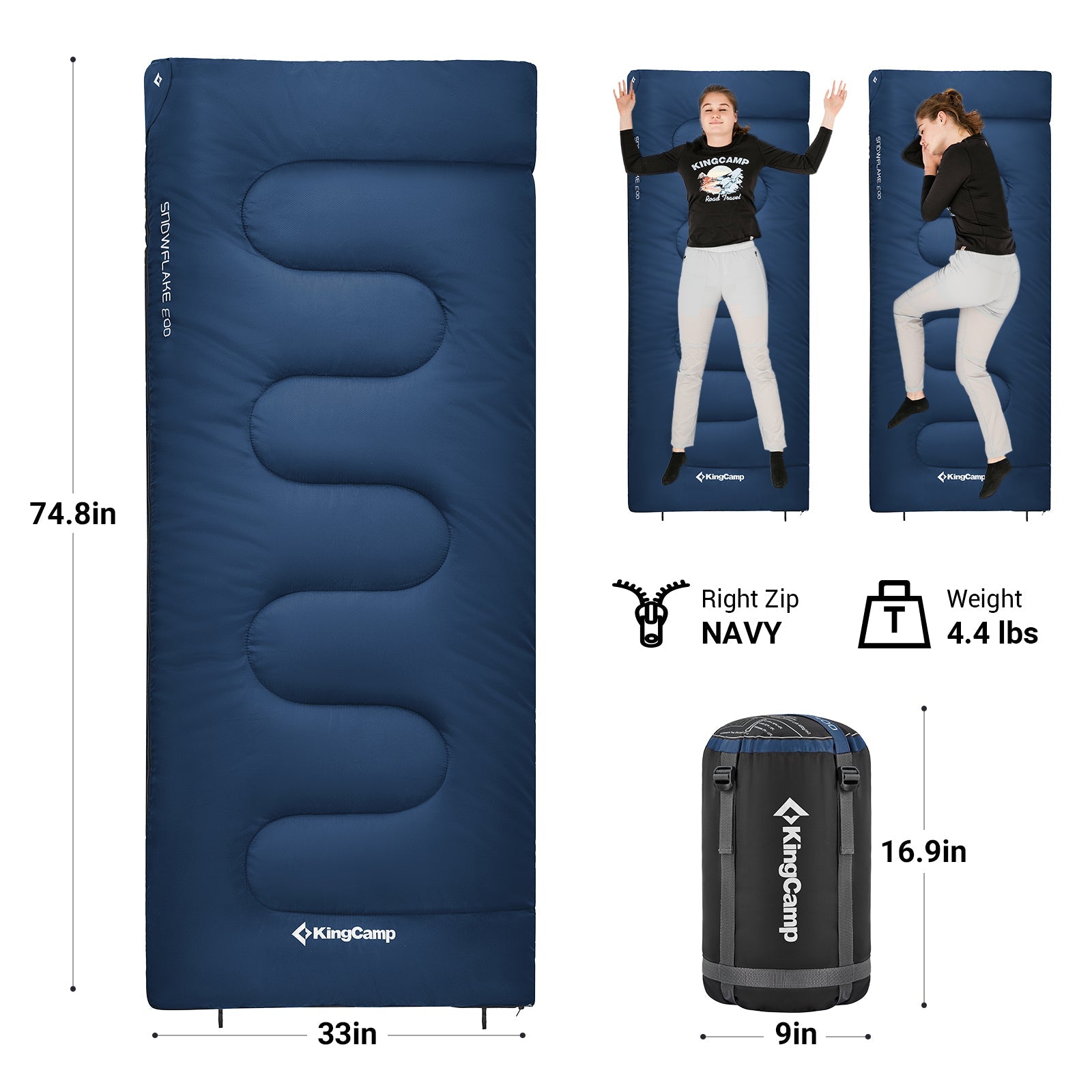 KingCamp Cotton Flannel 3 Season Sleeping Bags