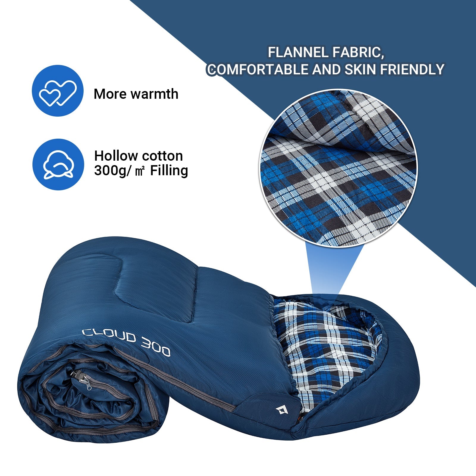 KingCamp Flannel Liner 3 Season Sleeping Bags