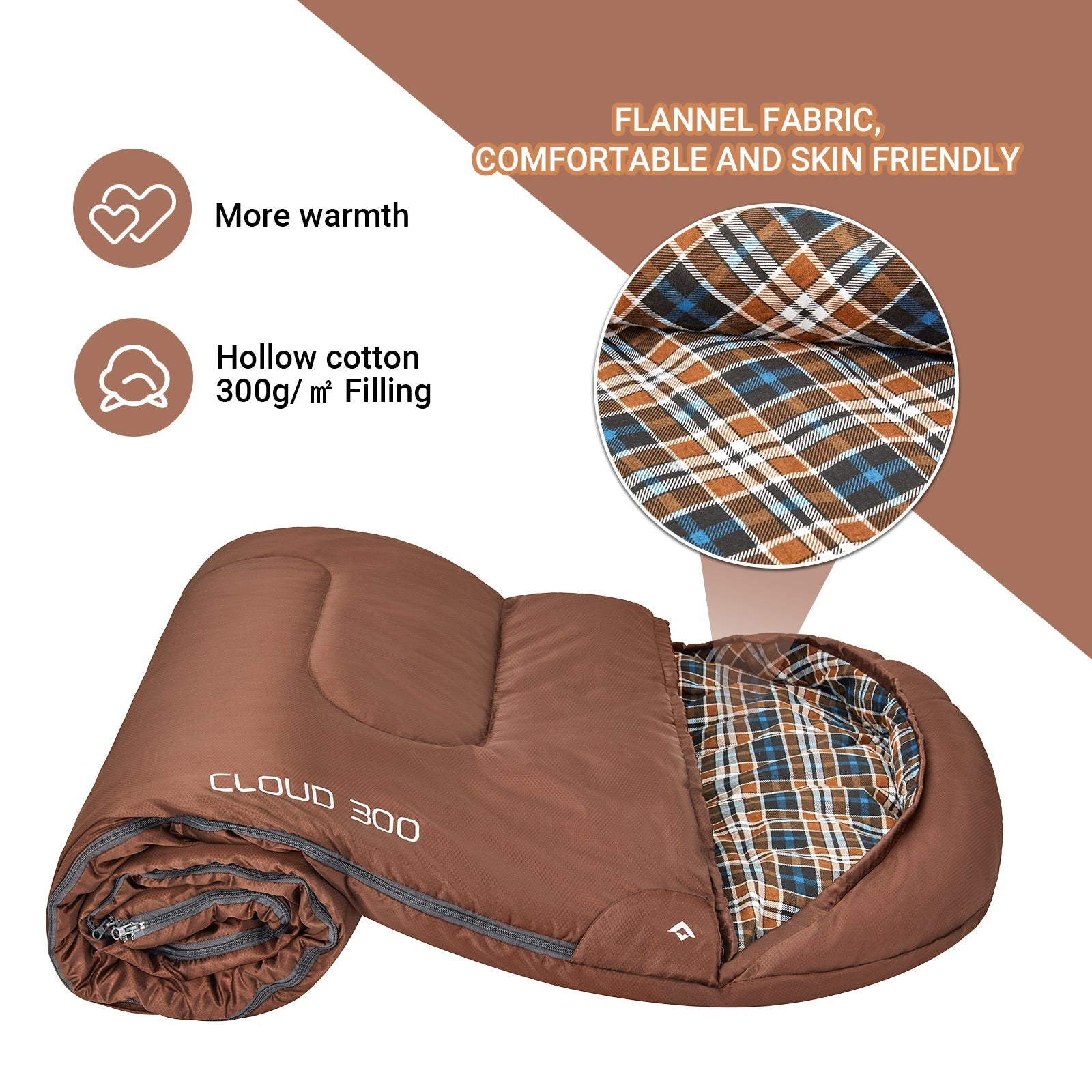 KingCamp Flannel Liner 3 Season Sleeping Bags