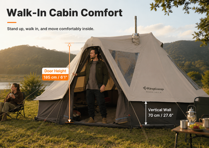 KingCamp Khan Villa 4-Season 4-6 Person Bell Tent