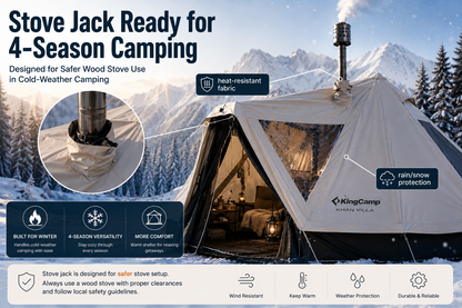 KingCamp Khan Villa 4-Season 4-6 Person Bell Tent