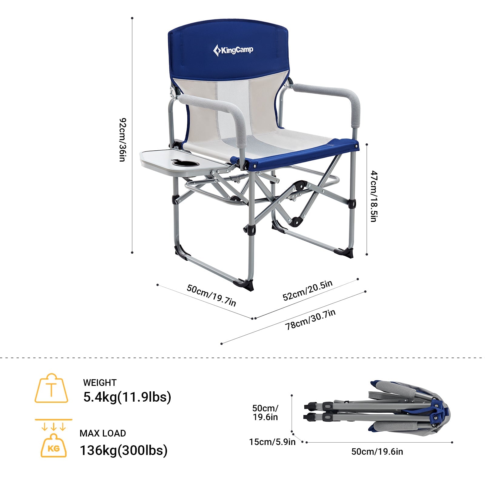 KingCamp Oversized Camping Directors Chair