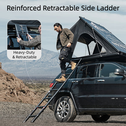 KingCamp ENDLESS 8 Rooftop Tent – Ultra-Thin 8cm Hard Shell, Waterproof & Lightweight for 4x4 & SUV Overlanding